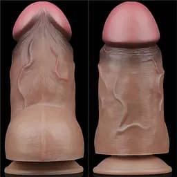Реалістичний фалоімітатор LoveToy Nature Cock 18.2 см коричневий - мініатюра 10