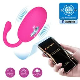 Віброяйце Pretty Love Doreen Electric Shock Egg Pink (App) - мініатюра 2