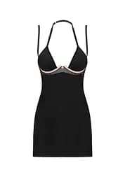 Пеньюар з трусиками Obsessive Selinne XL/2XL чорний - мініатюра 5