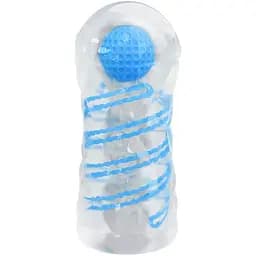 Мастурбатор Pretty Love Transparent Spiral голубой