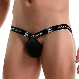 Чоловічі стрінги з пуш-ап "Kaixuan" L Чорний K0670-2