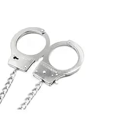 Наручники з ланцюгами та анальною пробкою One size Сріблястий K000162 - мініатюра 4