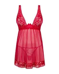 Obsessive Lacelove babydoll & thong XS/S - мініатюра 3