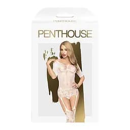 Бодістокінг із закритим боді та панчохами Penthouse - Sugar Drop S/M/L - мініатюра 3