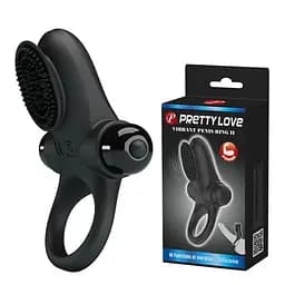 Ерекційне кільце PRETTY LOVE VIBRANT PENIS RING II Black Baile BI-210205 87007 - мініатюра 4