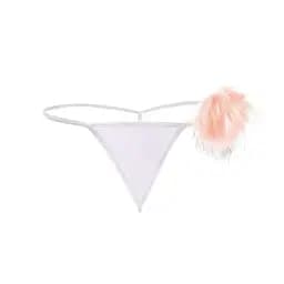 Стрінги 'Зайчик' зі спокусливим хвостиком S/M Рожевий K0537-3