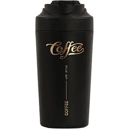 Термокружка Coffee 480 мл с керамической колбой, черный Yiwu HP-14-14B