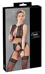 Комплект білизни Cottelli Bondage XL чорний - мініатюра 8