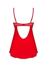 Комплект білизни Obsessive Ingridia XL/2XL червоний - мініатюра 6