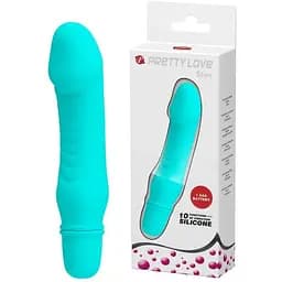 Вибратор Pretty Love Stev 13.5 см голубой