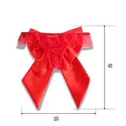 Чарівні трусики з елегантним бантиком S/M Червоний K0698-1