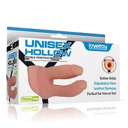 Двойной страпон Unisex Hollow Strap On LOVETOYS 66-LV3005 100472