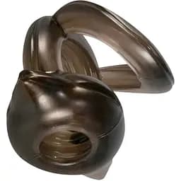 Потрійне ерекційне кільце на пеніс Bad Kitty Penisring чорний