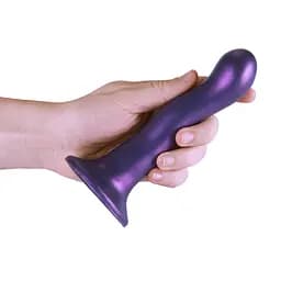 Фалоімітатор Ouch! Curvy G-Spot Dildo 7'' 17 cm (фіолетовий) - мініатюра 2