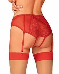 Трусики Obsessive Dagmarie XS/S червоний - мініатюра 4
