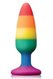Анальна пробка Colours Pleasure Medium Plug Pride Edition 13.3 см (мульти)