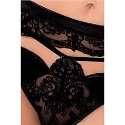 Комплект білизни Passion TONYA Set black L/XL - мініатюра 5