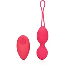 Виброяйцо Loveline Egg with Remote Control 9.2 см (красный)
