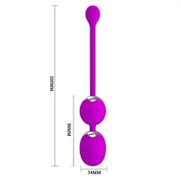 Вагінальні віброкульки Pretty Love Willie Vibrating Kegel Balls Purple - мініатюра 5
