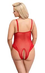Боді Cottelli Curves otwarte 2XL (червоний) - мініатюра 4