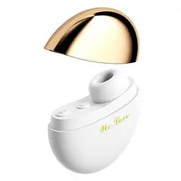 Стимулятор клитора вакуумно-волновой вуманайзер Portable Sucker 10 режимов USB Type-C зарядка Белый