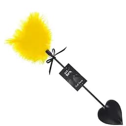 Щекоталка со шлепалкой Пика Art of Sex - Puff Peak, цвет Желтый