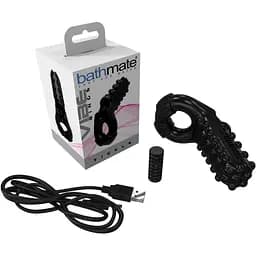 Ерекційне віброкільце Bathmate Vibe Ring Tickle з великим стимулятором клітора або яєчок