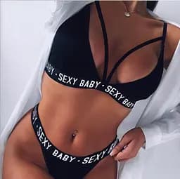 Комплект жіночої білизни "Sexy Baby" M Чорний