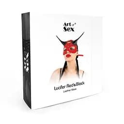 Шкіряна маска Art of Sex - Lucifer Red&Black Art of Sex SO9813 99739 - мініатюра 4