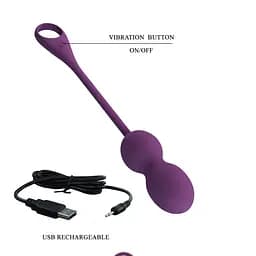 Вагінальні кульки Pretty love Elvira dark Purple, 12 vibration functions Mobile APP Long-distance Co PRETTY LOVE BI-210212HP-2 100022 - мініатюра 8