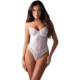 Боді Obsessive Alissium XL/2XL білий