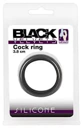 Ерекційне кільце Black Velvets Cock Ring 3.8 см чорний - мініатюра 3