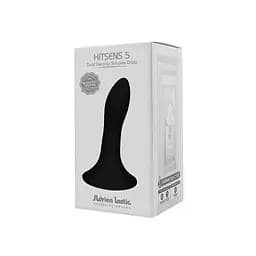 Ділдо з присоскою Adrien Lastic Hitsens 5 Black, відмінно для страпону, діаметр 2,4 см, довжина 13 см - мініатюра 6