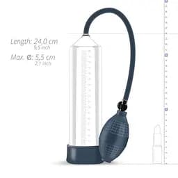 Помпа для пеніса Boners Penis Pump No.1, 24 см прозорий - мініатюра 4