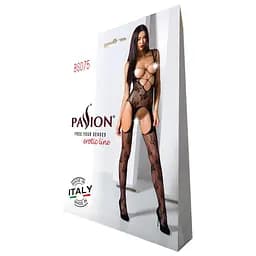 Відвертий бодістокінг із глибоким декольте Passion BS075 black One size - мініатюра 7