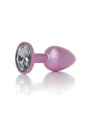Анальна пробка - Jewellery Pearl Pink Plug Clear S - мініатюра 1