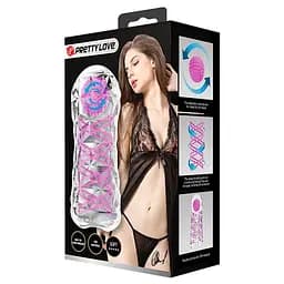 Мастурбатор Pretty Love Transparent Reusable Masturbator - мініатюра 4