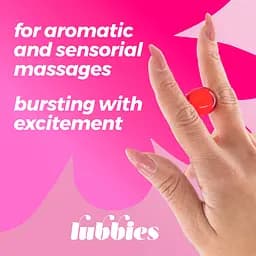 Масажні олійні кульки Crushious Lubbies Kissable полуниця та шоколад 3 шт. - мініатюра 6