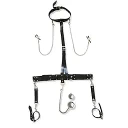 Бондажний набір з металевим анальним гаком №4 Art of Sex Bridget Bondage set with anal hook №4