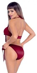 Комплект Cottelli Lingerie Bra and Briefs S/M червоний - мініатюра 4