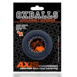 Ерекційне кільце Oxballs Axis Rib Griphold 5 см (чорний) - мініатюра 9
