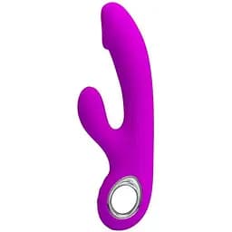 Вибратор-кролик Pretty Love Gordon 19 см фиолетовый