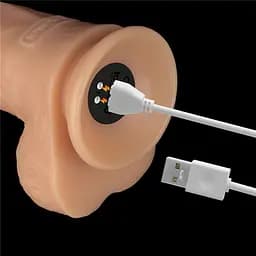 Реалістичний вібратор Vibrating Power Basics Cock 23см - мініатюра 8