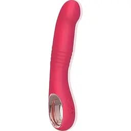 Вібратор Passion багатофункціональний з функцією поштовхів 2 в 1 з гладкою поверхнею рожевий (4821002029686)