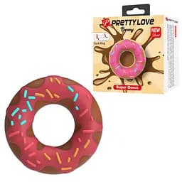 Ерекційне кільце Pretty Love Super Donut Cock Ring 4.6 см (рожевий) - мініатюра 13