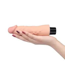 Реалістичний вібратор Reel Softee Vibrator 7" тілесний - мініатюра 2