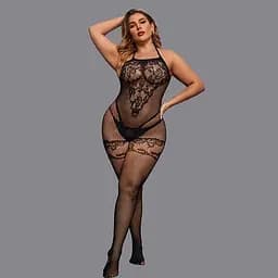 Спокусливий бодистокінг з відкритим доступом L-XL-XXL - мініатюра 4