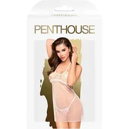 Еротичний пеньюар та трусики Penthouse All Yours білий Розмір l/xl