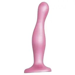 Насадка для страпону Strap-On-Me Dildo Plug Curvy Rose Dragee Metallic M