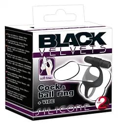 Ерекційне кільце Black Velvets Cock & Ball Ring із вібрацією, створене для двох You2Toys 42-05859550000 87308 - мініатюра 4